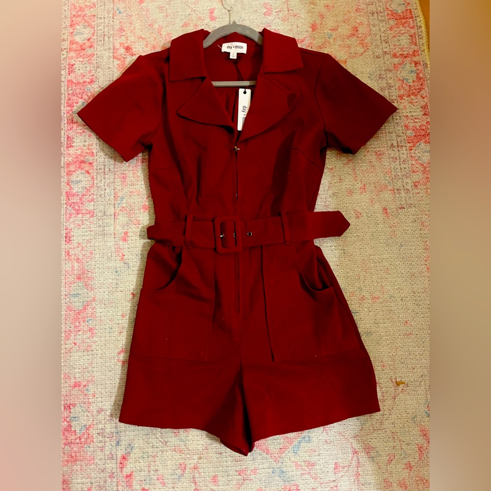 COPY - NWT Maroon Romper